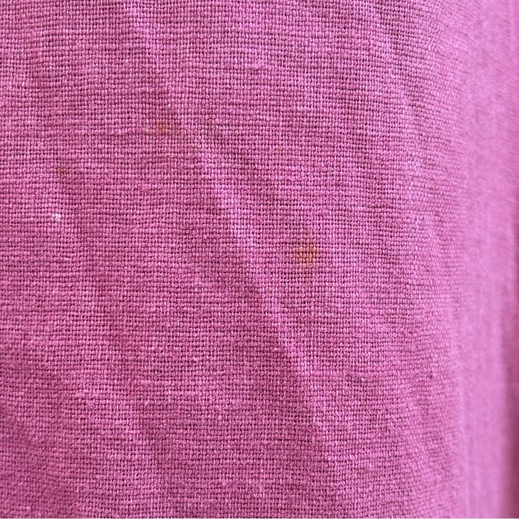 Erika Pink Linen Blend Embroidered Sleeveless Dress & Jacket Women's Size 6 - Picture 7 of 7